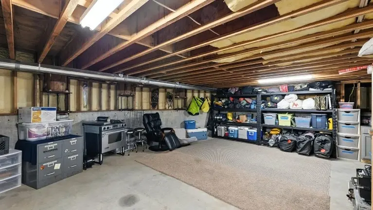 Basement personal storage room