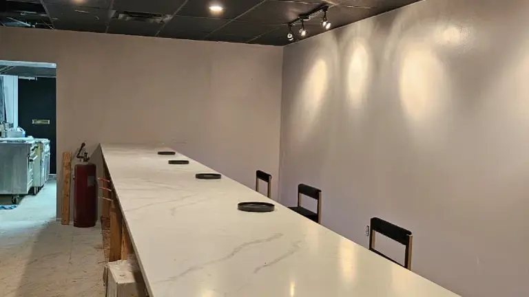 Long bar countertop shot Long bar countertop shot