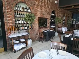 Beautiful White Cloth Italian Restaurant
