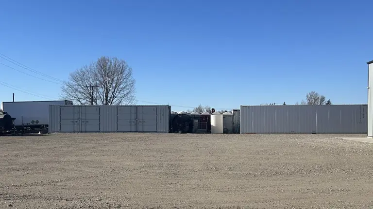 Shop yard West view Shop yard West view