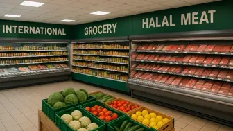 International Grocery & Halal Meat Market – High-Demand Urban Location