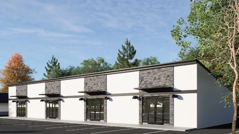 Shopping Plaze Exterior Rendering