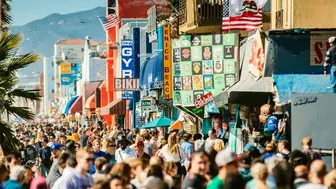On the Boardwalk in the heart of Venice Beach!