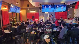 50 self pour beer wall, full kitchen & bar