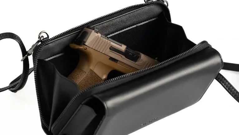 100% Genuine Leather Women's Concealed Carry Gun Wallet