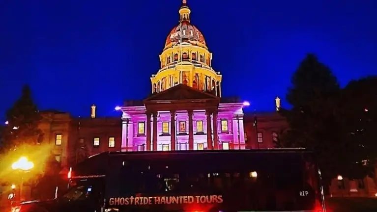 Learn the chilling history of Denver aboard a climate controlled bus! 