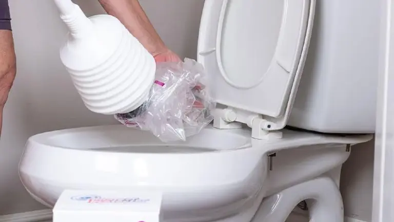 Remove the bag and cap Remove the bag and cap