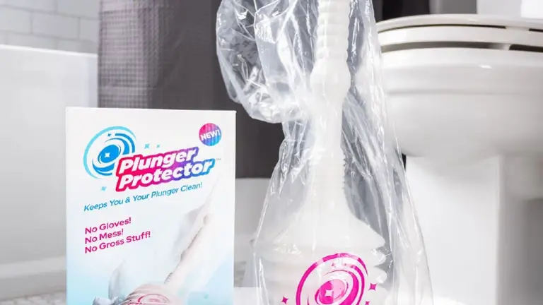 Plunger Protector is a disposable bag and ring Plunger Protector is a disposable bag and ring