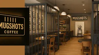 Jail-Themed “Mugshots” Coffee Shop – Invest in Flagship Location + Fou