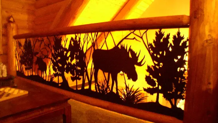 heavy duty metal art inserts easily into clients wood