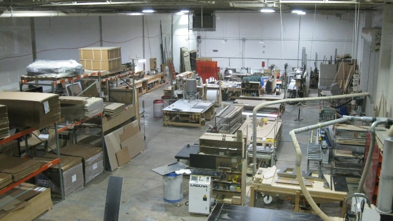 Shop floor from front