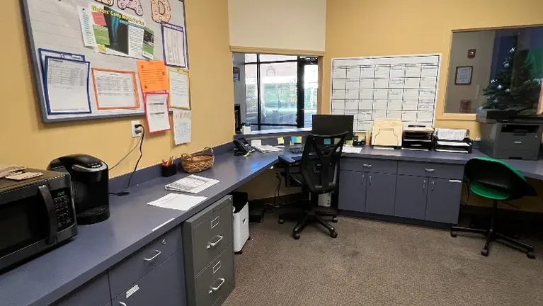 Large admin working area