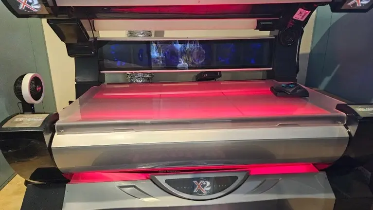 One of our tanning beds