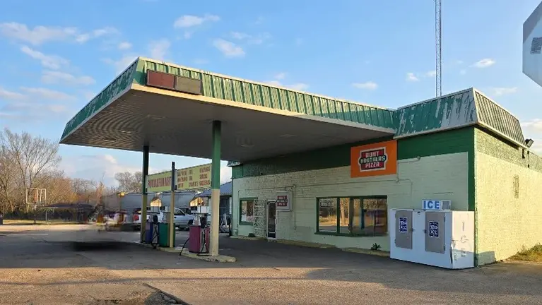 Gas Station Side Angle