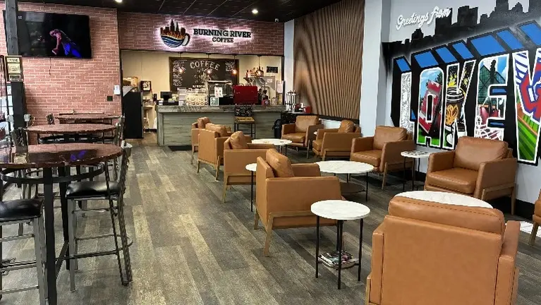 Burning River Coffee Inside