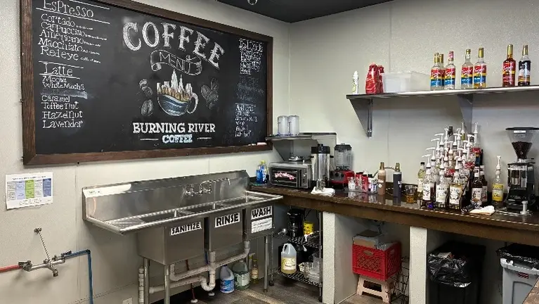 Burning River Coffee Inside