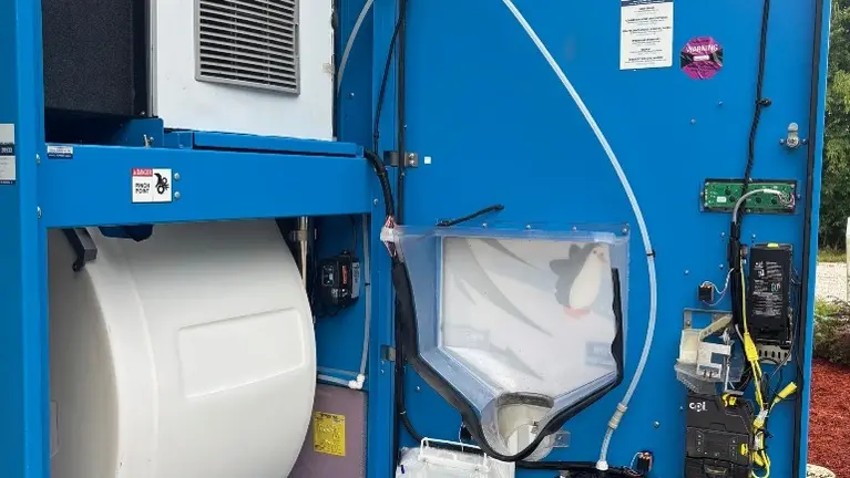Interior view — filtration, storage, and payment systems Interior view — filtration, storage, and payment systems