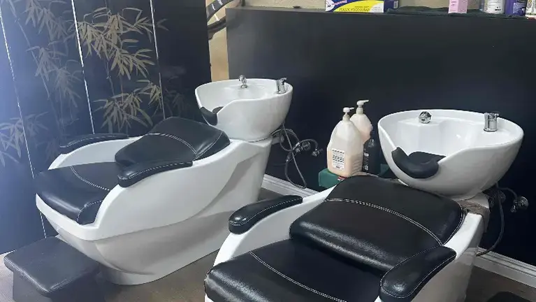 New installed Hair washing station