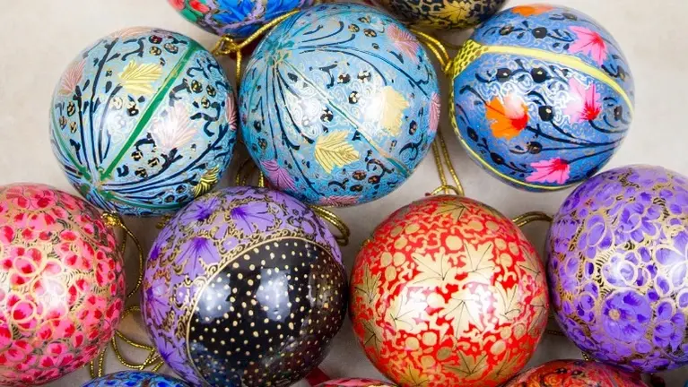Hand-Painted, Paper Mâché with Resin - Durable Ornaments