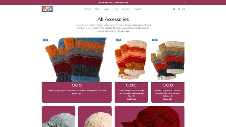 Website Accessories Page