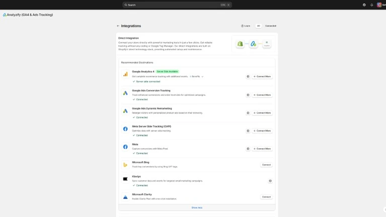 Analyzify Integration