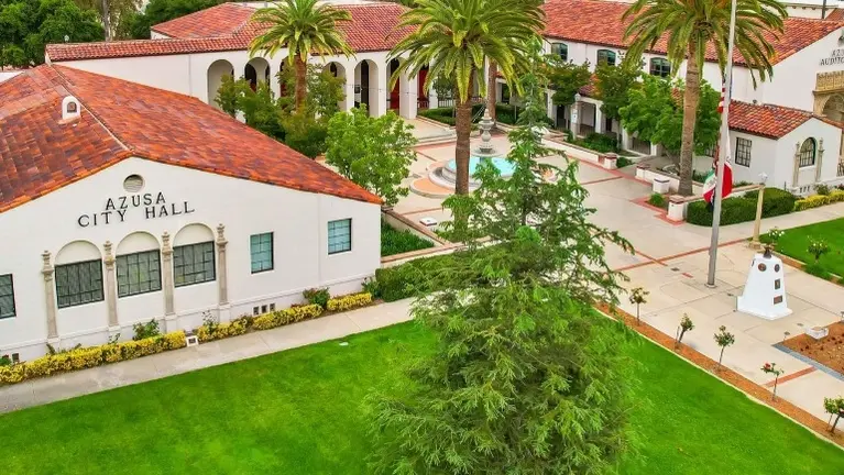 Business is across from Azusa City Hall