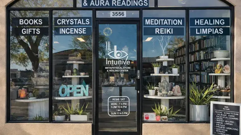 Established spiritual retail space with diverse inventory and welcoming atmosphere Established spiritual retail space with diverse inventory and welcoming atmosphere