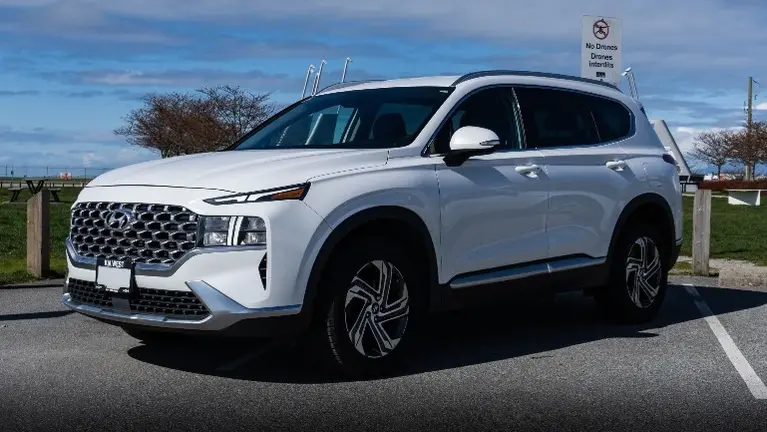 Hyundai Santa Fe White 2021