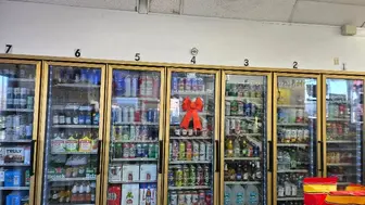 Busy convinience store in high-trafic area