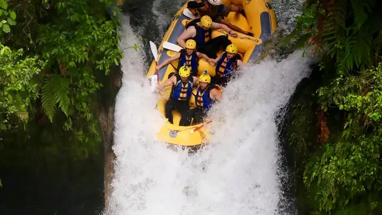 Largest commercially rafted waterfall in the world! New Zealand