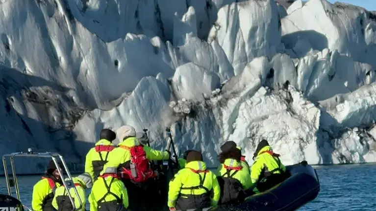 Iceberg excursion in Iceland
