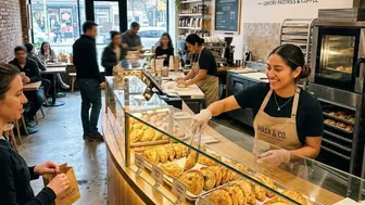 Bakery and coffee shop with great street visibility