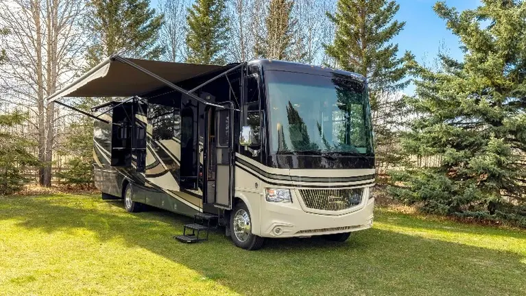 RV in a campground