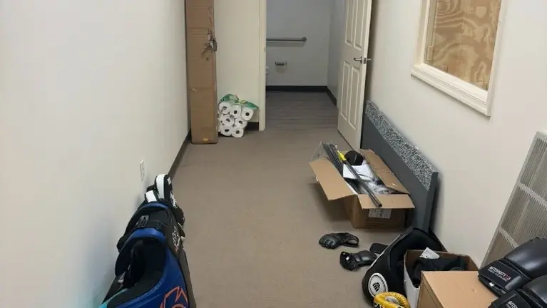 Stock Room/Office and Bathroom