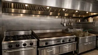 Hood, Walk-In Fridge, Fryer, 2nd Generation Restaurant-South Gate - LA