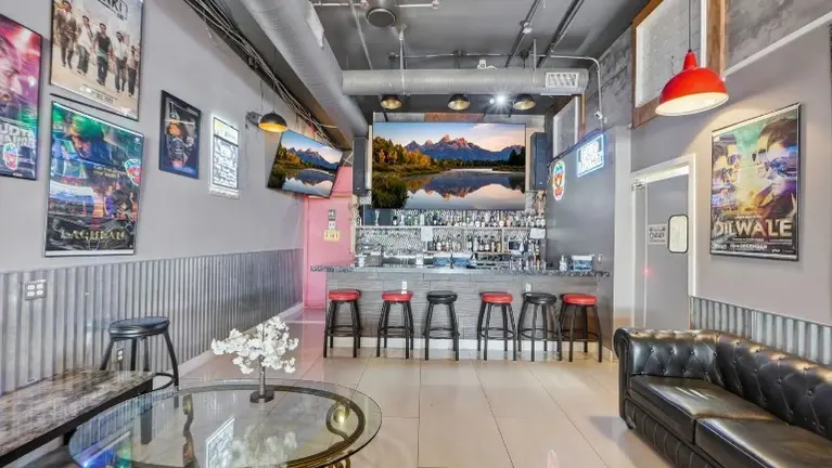 View of bar (back of space)