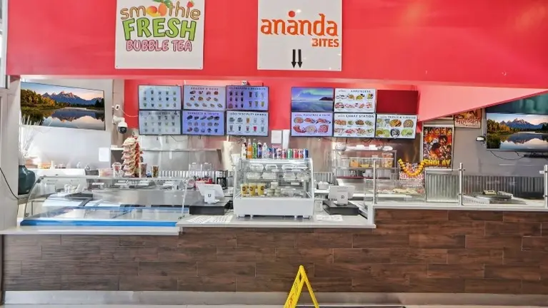 View of two ordering counters