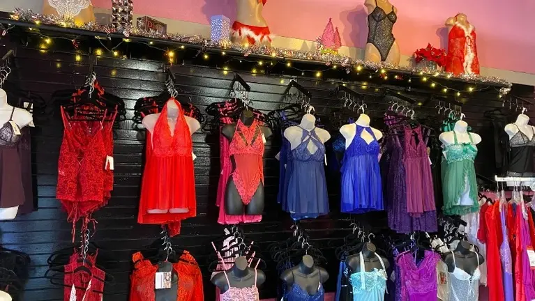 Lingerie product wall