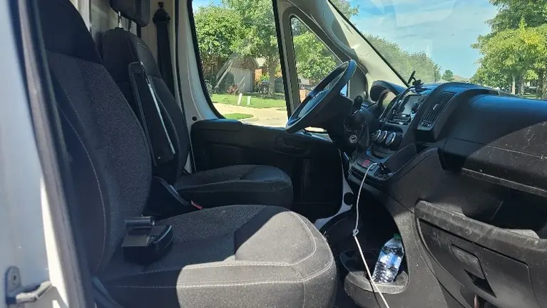 Front of van Front of van