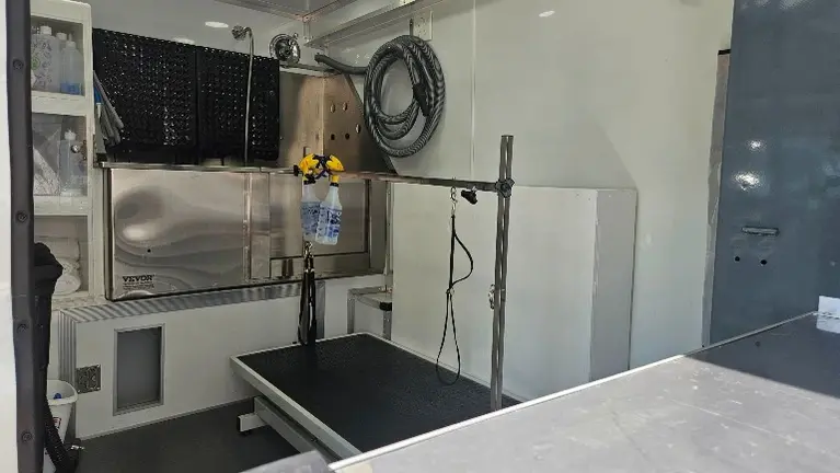 Inside of van Inside of van