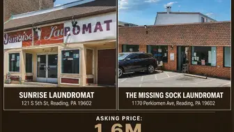 Laundromat Deal (2 Locations) Reading PA *Package or Individual Sale*