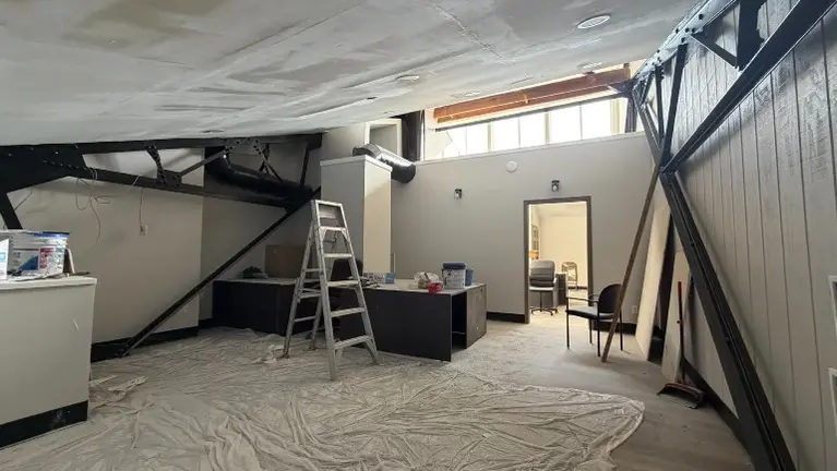 Third floor office under construction