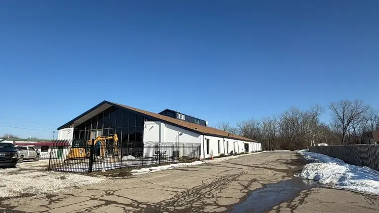 Outdoor under renovation; paving Spring