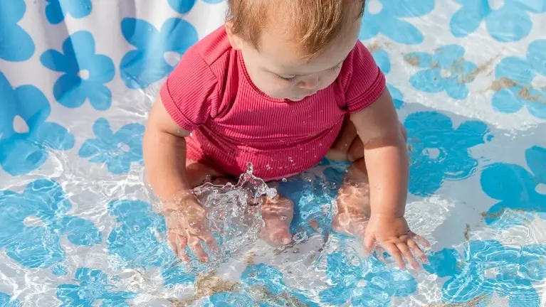 Toddlers love their puddle!