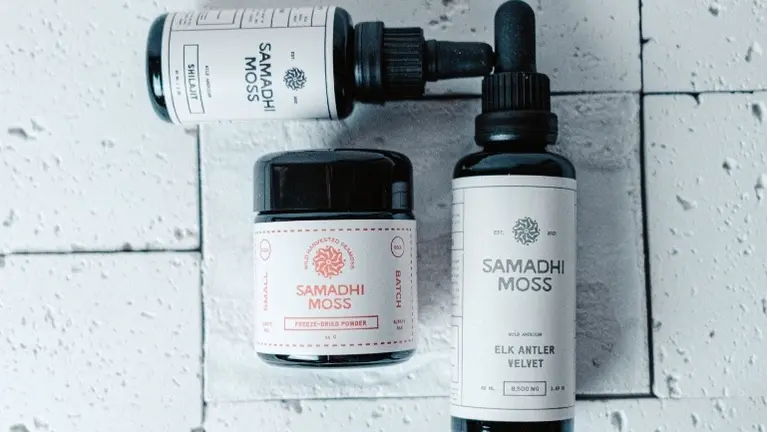 our freeze dried powder, elk antler velvet, and shilajit