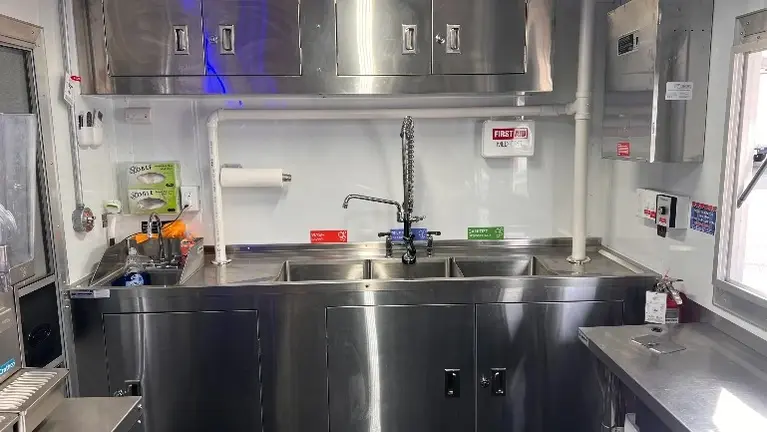 Triple sink and sanitation system Triple sink and sanitation system