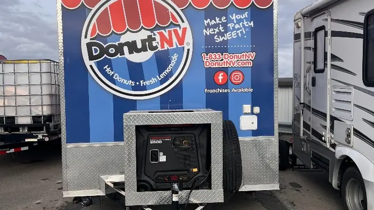 Rear generator compartment and exterior branding Rear generator compartment and exterior branding