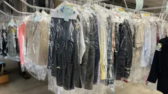 Busy Street and Supermarket center Dry Cleaners