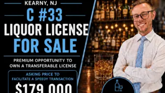 Kearny, NJ Class C #33 Liquor License