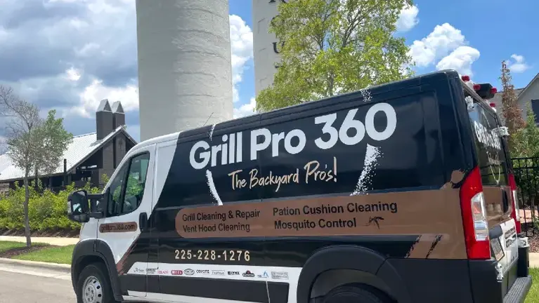 Fully branded service vehicle representing established local presence.